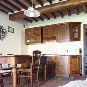 Vista del soggiorno-cucina