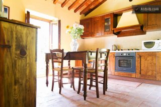The living room with kitchen