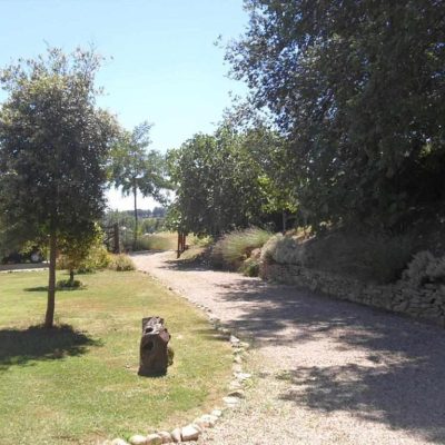 Il giardino riservato all'appartamento