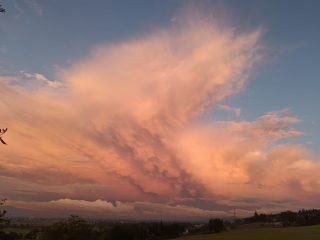 A beautiful sky seen from our olive grove