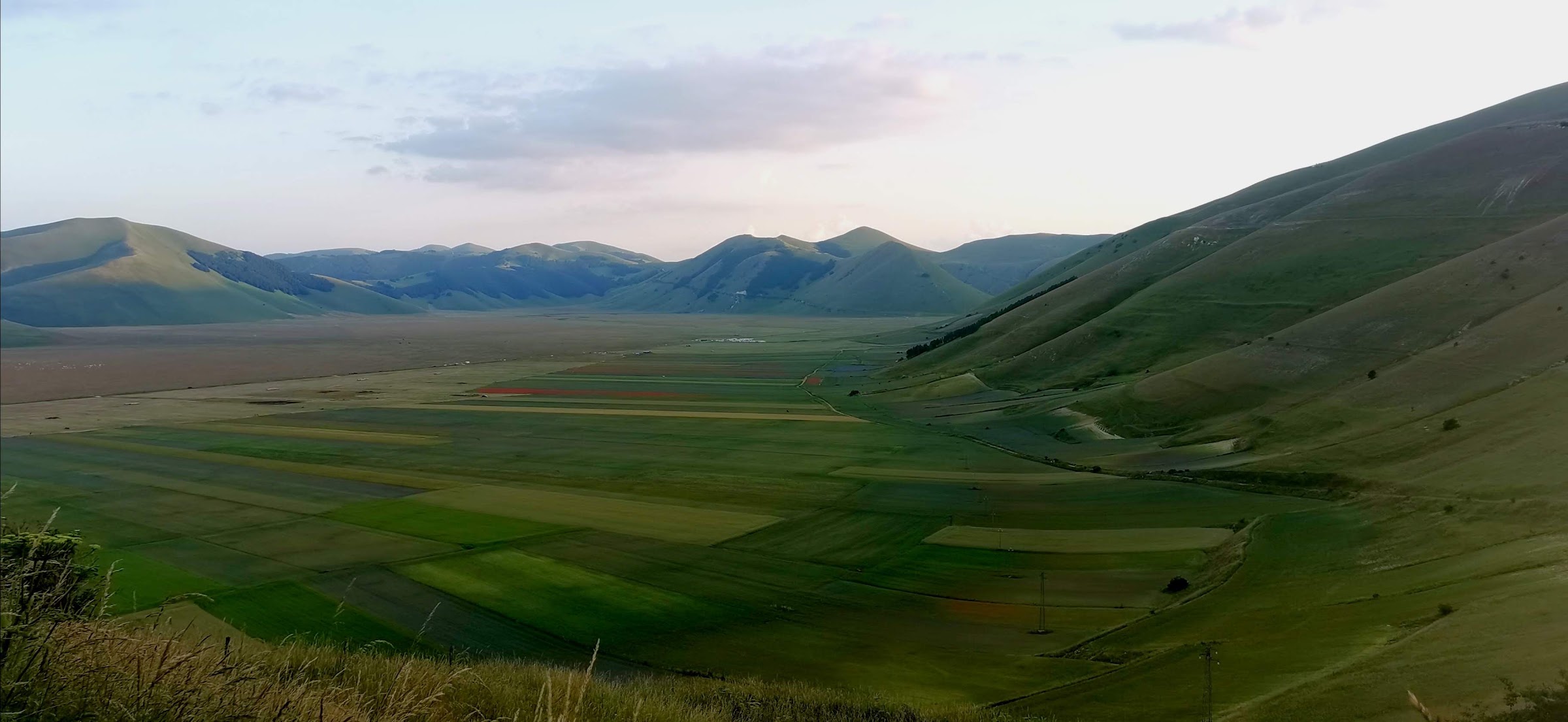 The patchwork of cultivated fields of the Pian Grande – Castelluccio di Norcia