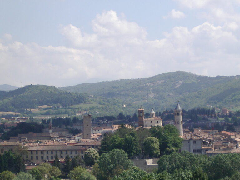 Panorama di Città di Castello e delle colline umbre