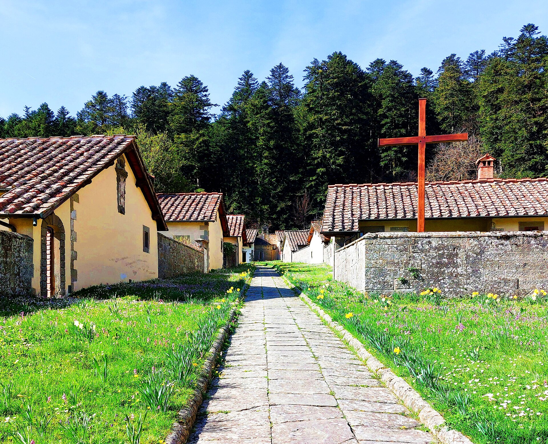 Le celle dei monaci al Sacro Eremo di Camaldoli