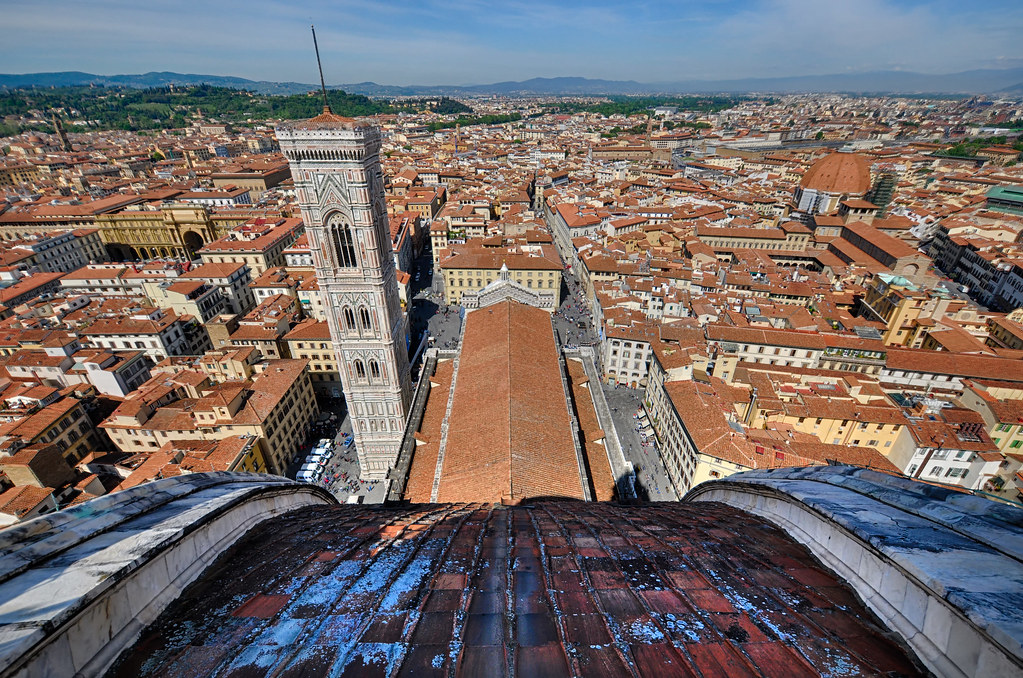 Il Campanile di Giotto visto dalla Cupola del Brunelleschi