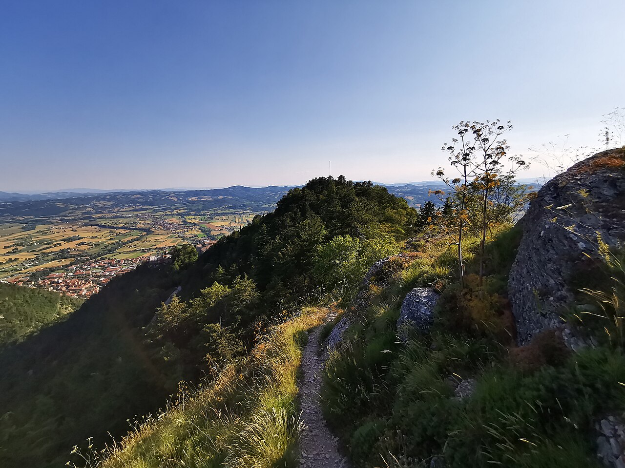 Panorama dal Monte Ingino sopra Gubbio